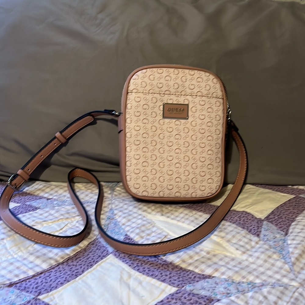 Guess pink cross body bag